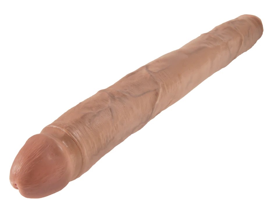 KING COCK THICK DOUBLE DILDO FLESH 40.6 CM